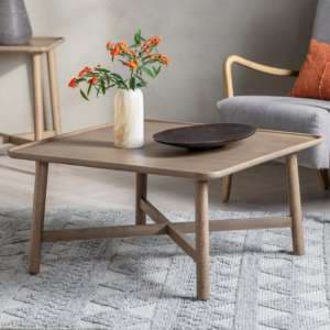 Kinghamia Square Wooden Coffee Table In Grey - UK
