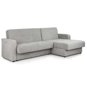 Kira Fabric Sofa Bed Corner In Grey - UK