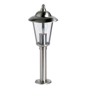 Klien Outdoor Clear Shade Post In Polished Stainless Steel