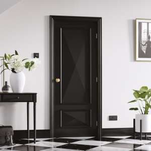 Knightsbridge Solid 1981mm x 686mm Internal Door In Black - UK