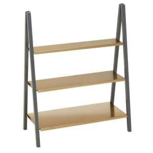 Koura Metal 3 Tier Shelving Unit In Gold And Grey - UK