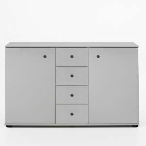 Krefeld Sideboard In White With 2 Doors And 4 Drawers