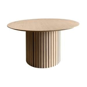 Labasa Dining Table Round In White Pigmented Oiled Oak - UK