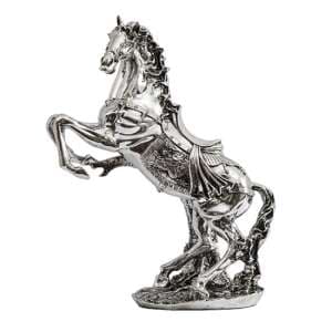 Lacretia Metal Horse Sculpture In Silver