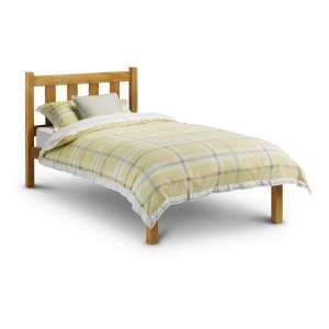 Paquita Wooden Single Size Bed In Antique Pine Lacquer