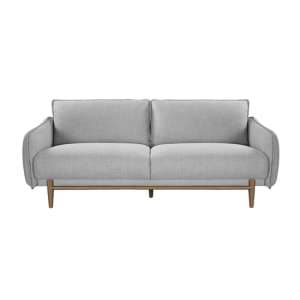 Lark Linen Fabric 3 Seater Sofa In Silver Grey - UK