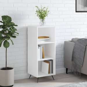 Lavey Wooden Shelving Unit With 2 Shelves In White - UK