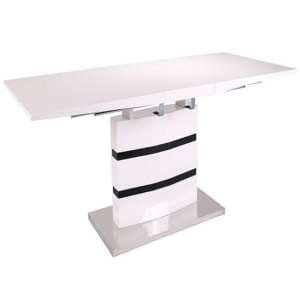 Layne High Gloss Coffee Table In White And Black - UK
