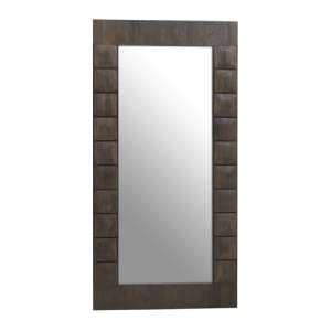 Layton Floor Mirror With Light Oak Solid Wood Frame - UK