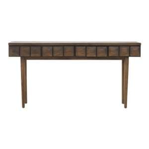 Layton Solid Wood Console Table With 4 Drawers In Light Oak - UK