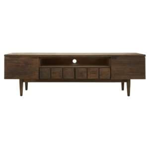 Layton Solid Wood TV Stand 2 Doors 2 Drawers In Light Oak