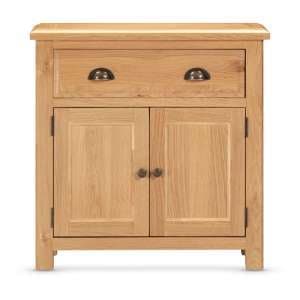 Lecco Wooden Sideboard With 2 Doors 1 Drawer In Oak - UK