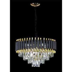 Leeza Round Large Chandelier Ceiling Light In Gold