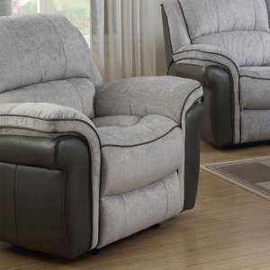 Lerna Fusion Lounge Chaise Armchair In Grey - UK