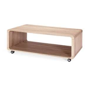 Leane Wooden Coffee Table In Natural