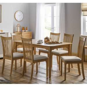 Ichigo Wooden Dining Table In Oak Sheen Lacquer With 4 Chairs