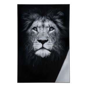 Lion Picture Acrylic Wall Art In Black And White - UK