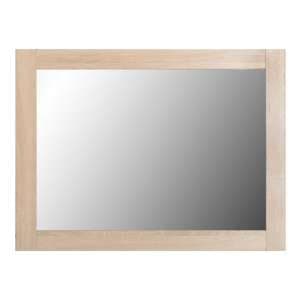 Laggan Wall Bedroom Mirror In Light Oak Effect Veneer Frame