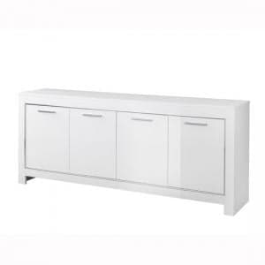 Lorenz Modern Sideboard In White High Gloss With 4 Doors