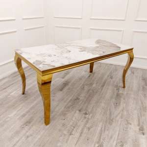 Laval Large Sintered Stone Top Dining Table In Pandora