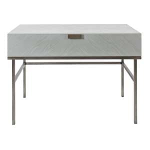 Lucy Wooden Dressing Table With 1 Drawer In Grey Oak