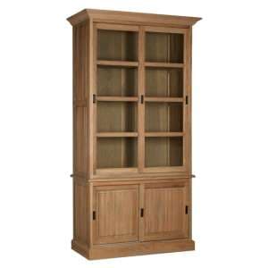 Lyox Wodoen 4 Doors Display Cabinet In Oak