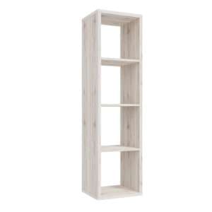 Mabon Wooden Bookcase With 3 Shelves In Sand Oak - UK