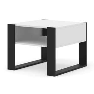 Macon Wooden Coffee Table In White - UK