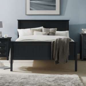Madge Wooden Single Bed In Anthracite - UK