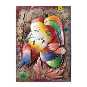 Maestro Picture Metal Wall Art In Multicolor And Red - UK