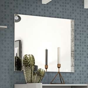 Maestro Wall Mirror Rectangular In Grey High Gloss Frame - UK
