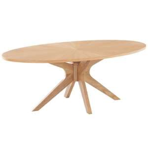 Magma Oval Wooden Coffee Table In Oak