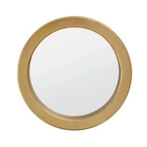 Mainz Round Wall Mirror With Gold Metal Frame - UK