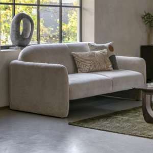 Majuro Fabric 3 Seater Sofa In Grey - UK