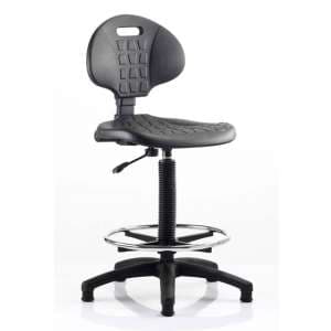 Malaga Draughtsman Office Visitor Chair In Black No Arms