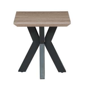 Manhattan Square Wooden End Table In Oak - UK