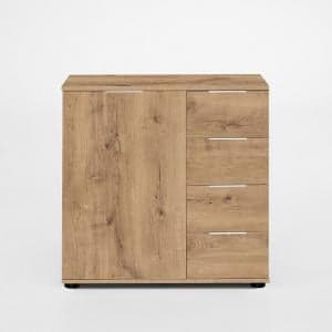 Mantova Wooden Combi Chest Of Drawers In Planked Oak Effect - UK