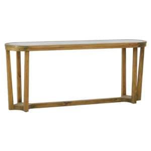 Mardeka Wooden Console Table In Natural - UK
