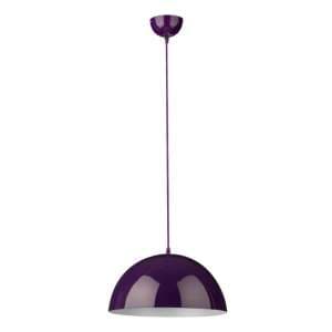 Marlyn Dome Design Shade Pendant Light In Purple - UK