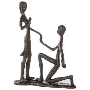 Marry Me Iron Design Sculpture In Burnished Bronze