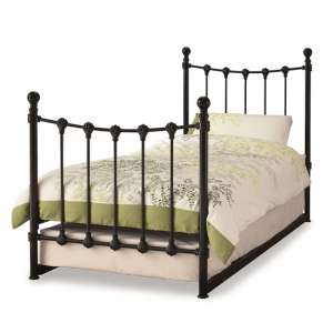 Marseille Metal Single Bed With Guest Bed In Black - UK