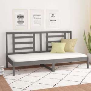 Maseru Solid Pine Wood Day Bed In Grey - UK