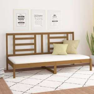 Maseru Solid Pine Wood Day Bed In Honey Brown - UK