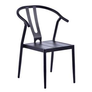 Matador Outdoor Aluminium Side Chair In Black - UK