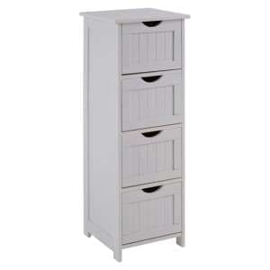 Matar Wooden Chest Of 4 Drawers In White