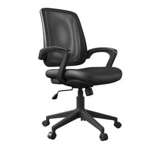 Matfen Mesh Fabric Adjustable Home And Office Chair In Black - UK