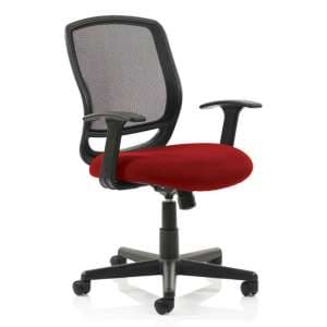 Mave Task Black Back Office Chair With Bergamot Cherry Seat - UK