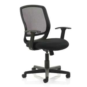 Mave Task Black Back Office Chair With Black Seat