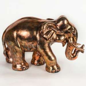 Maverick Metal Small Elephant Sculpture In Antique Bronze - UK