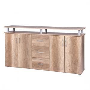 Maximo Sideboard In Wild Oak With 4 Doors And 3 Drawers